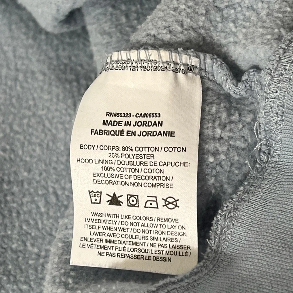 Air Jordan Essentials Mens Pullover Jumpman Hoodie Sweatshirt Light Blue Size XL